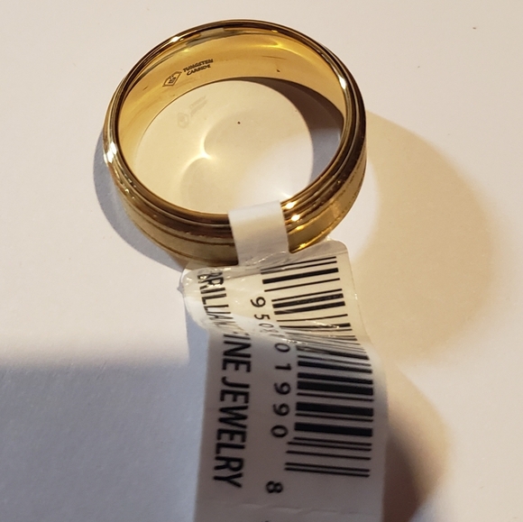 New Brilliance fine jewelry Tungsten yellow IP band size 11 - Picture 8 of 9